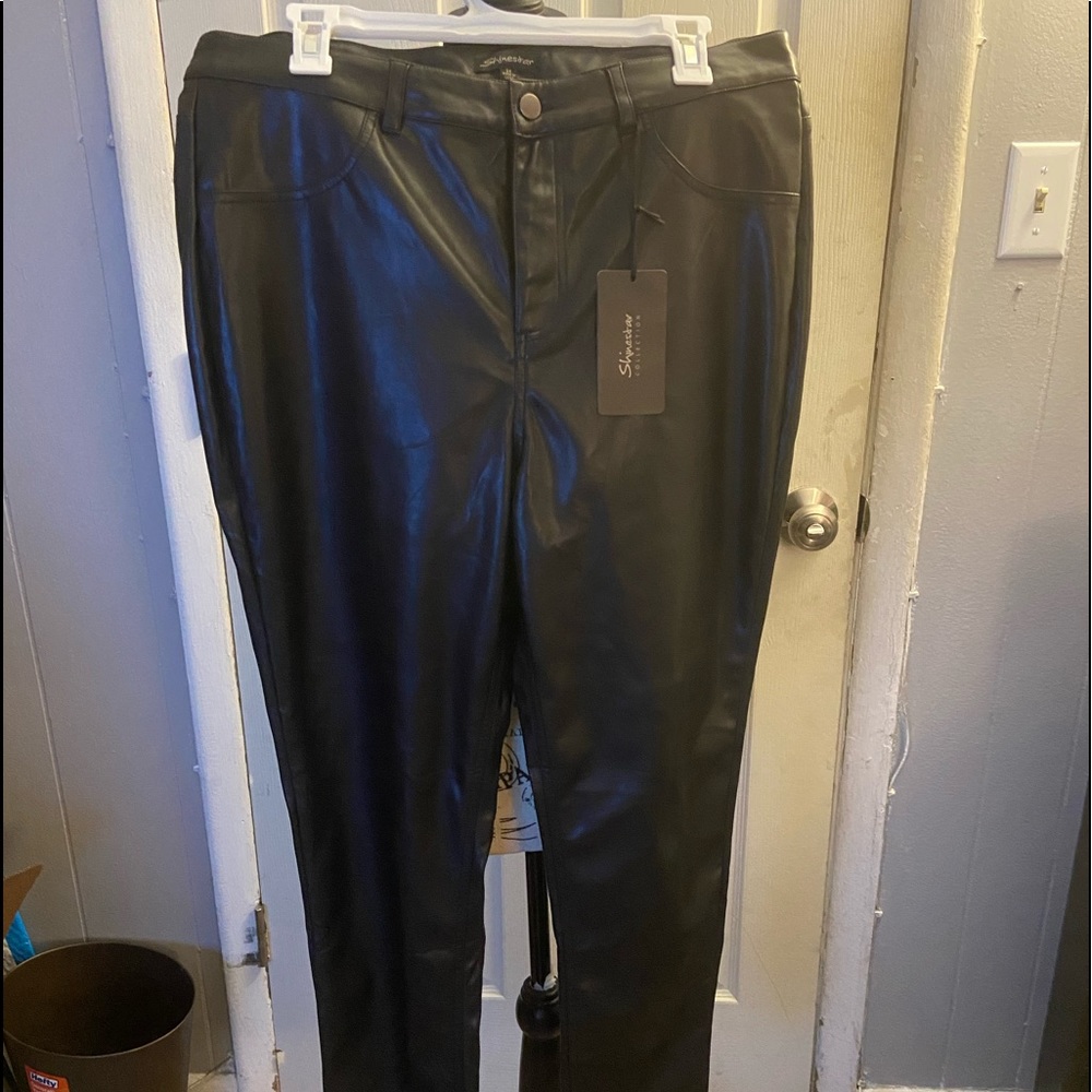 Shinestar Faux Leather pants